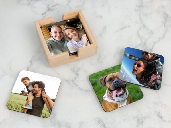 Glasbrikker med Eget Foto - 6-pak