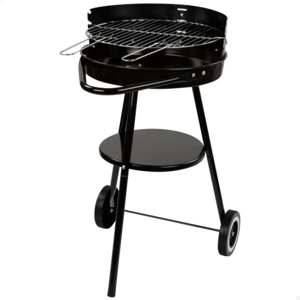 Kulgrill med hjul Aktive - Ø 42 cm, justerbar højde, sort