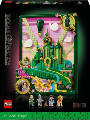 LEGO Wicked 75685 Emerald City-vægkunst