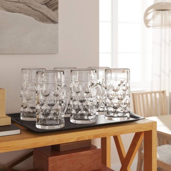 Ølglas 6 stk. med håndtag 500 ml