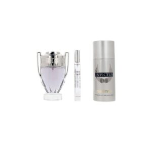 Parfumesæt til mænd Paco Rabanne Invictus - 3 dele