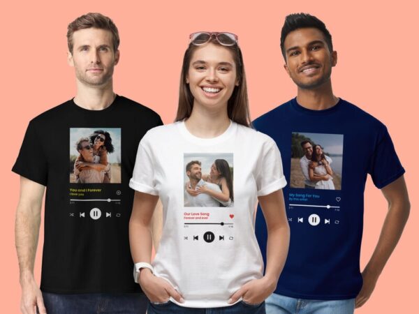 T-shirt med Foto & Sang