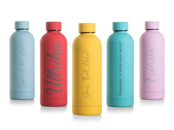 Personlig Termoflaske med Tekst - 500 ml