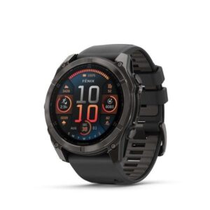 Sportsur Garmin Fenix 8 – 51 mm AMOLED, safirglas, titanium, GPS/Wi‑Fi