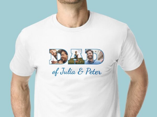 T-shirt med Foto & Tekst - Dad