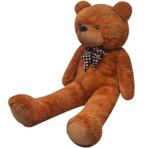 vidaXL tøjbamse 242 cm plysstof brun