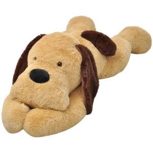 vidaXL tøjdyr hund 160 cm plysstof brun