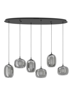 EGLO Stars of Light LARVA LANGBORD L1185 CCT 6L SORT/SORT-TRANSP.