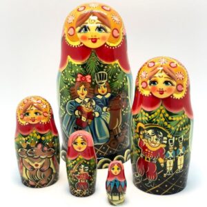 5 stk. Babushka dukker - Eventyr