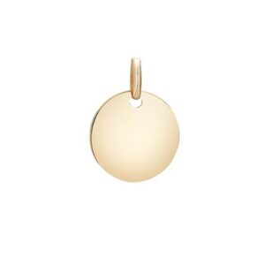 8kt guld plade vedhæng i 14mm