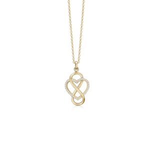 Aagaard - Halskæde Forever Love i 8 kt. inkl. forgyldt kæde