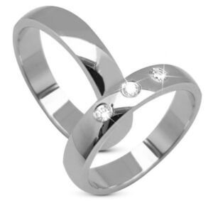 Aagaard - Vielsesringe i 9-14kt. hvidguld m. 0,09ct. TW/SI