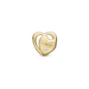 Christina Collect - Mor I Love You charm i forgyldt sølv