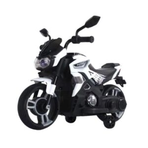 Elmotorcykel til børn 3+ - Hvid