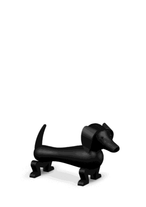 Kay Bojesen - Gravhund, Pind, mellem, mørk eg