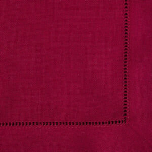 Langkilde&Søn - 6 stk Røde servietter med hulsøm