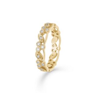 Mads Z - Poetry ring i 14 karat guld m. i alt 0,16 ct.