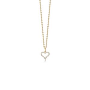 Mads Z - Tender Heart vedhæng i 14 kt guld m. 0,12 ct.