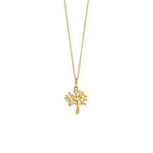 Nordahl Jewellery - TREE52 halskæde i forgyldt sølv m. livets træ