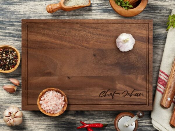 Personligt Skærebræt med Tekst