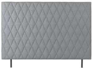 Sengegavl 140x135 cm - Lysegråt hovedgærde med harlequin tern - Nordstrand Home