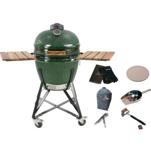 Kamado sumo Midi kulgrill m. tilbehørspakke, grøn